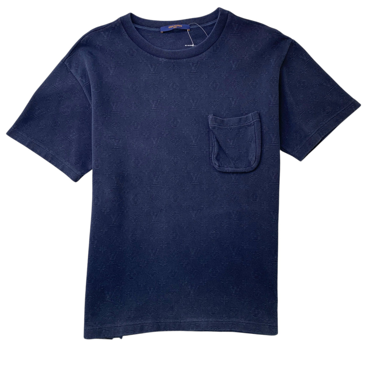 Men's Monogram 3D Pocket T-Shirt Navy Size L - Photo 1