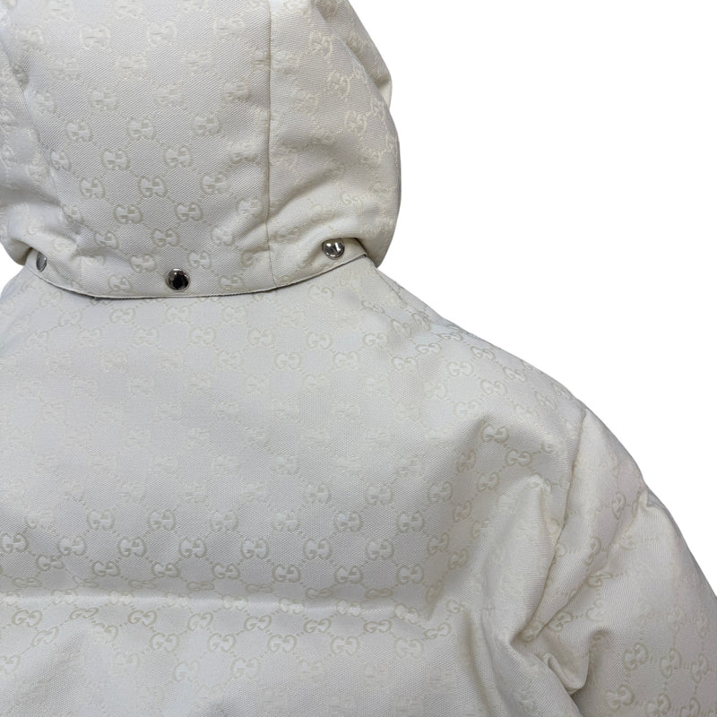 Women's Gg Supreme Bomber Down Jacket Cream Size 44 / UK 12