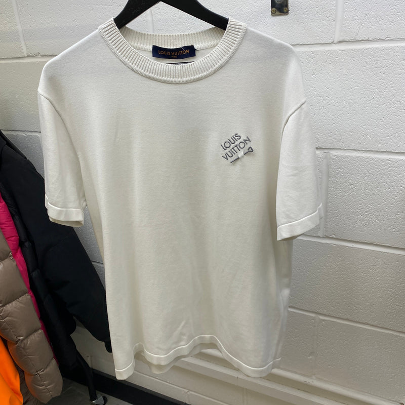 Men's Signature LV T-Shirt White Size L
