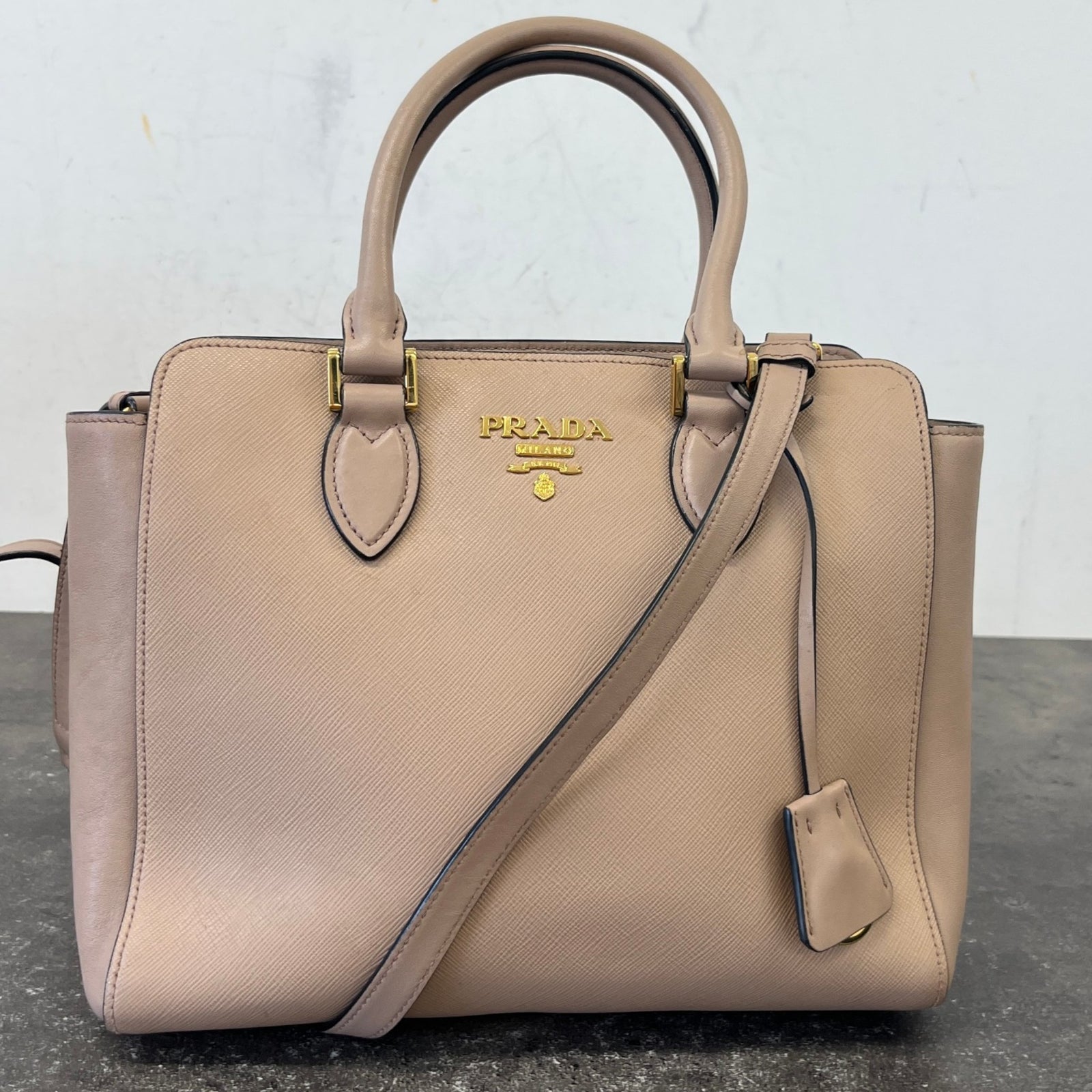 Women's Cipria Saffiano Leather Handbag Pink - Photo 14