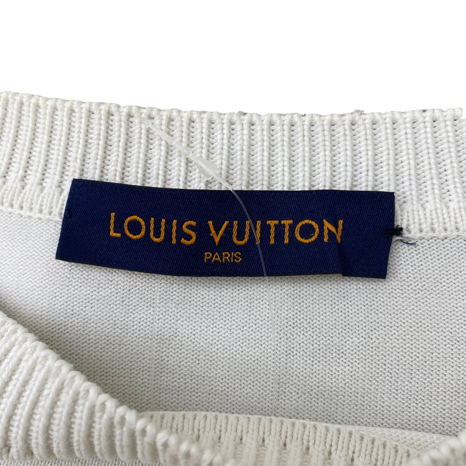 Men's Signature LV T-Shirt White Size L - Photo 5