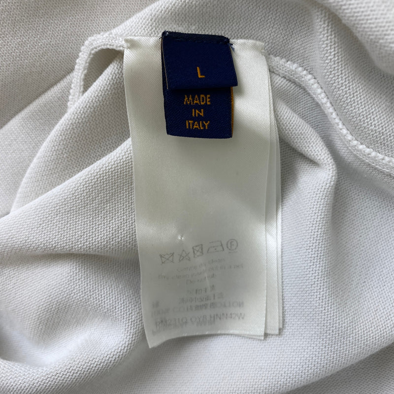Men's Signature LV T-Shirt White Size L