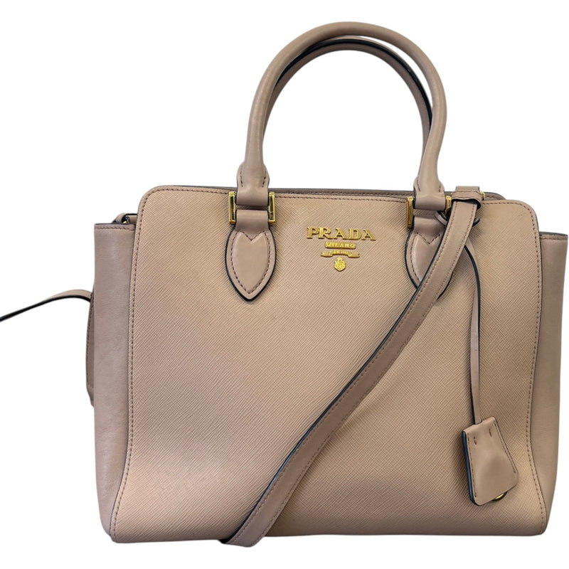Women's Cipria Saffiano Leather Handbag Pink