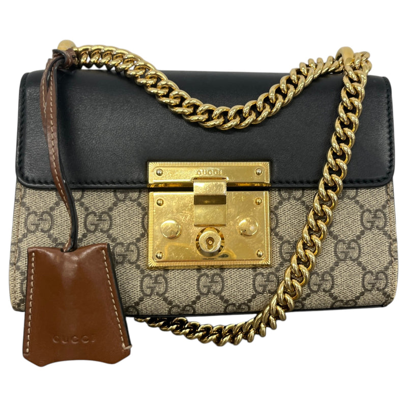 Women's Padlock GG Supreme Handbag Black
