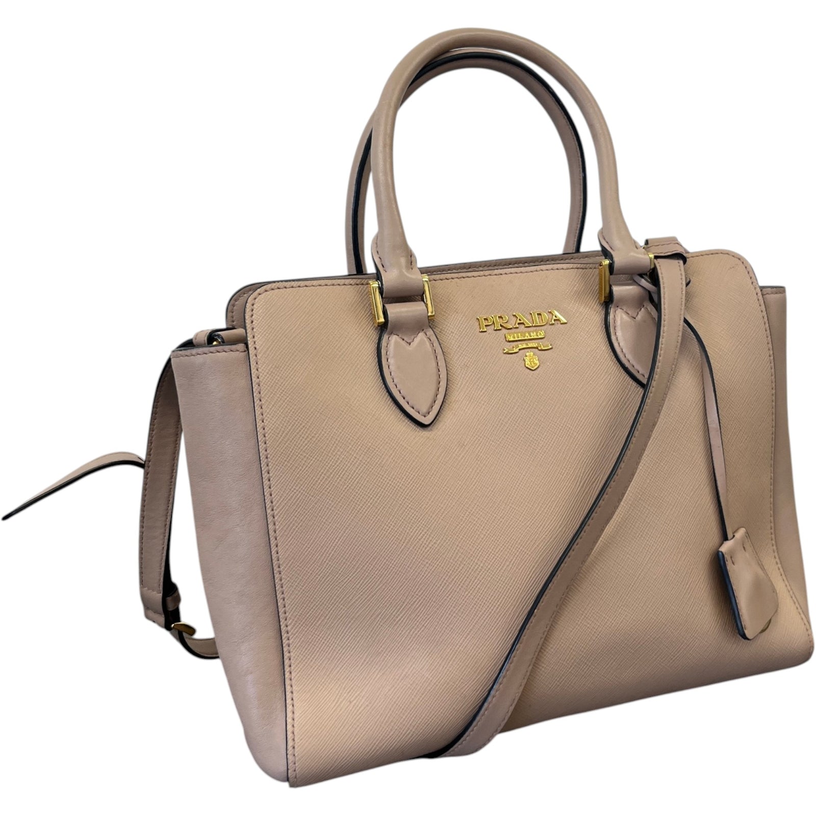 Women's Cipria Saffiano Leather Handbag Pink - Photo 4