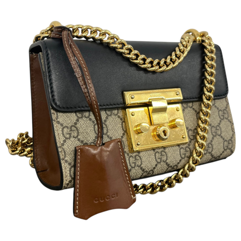 Women's Padlock GG Supreme Handbag Black