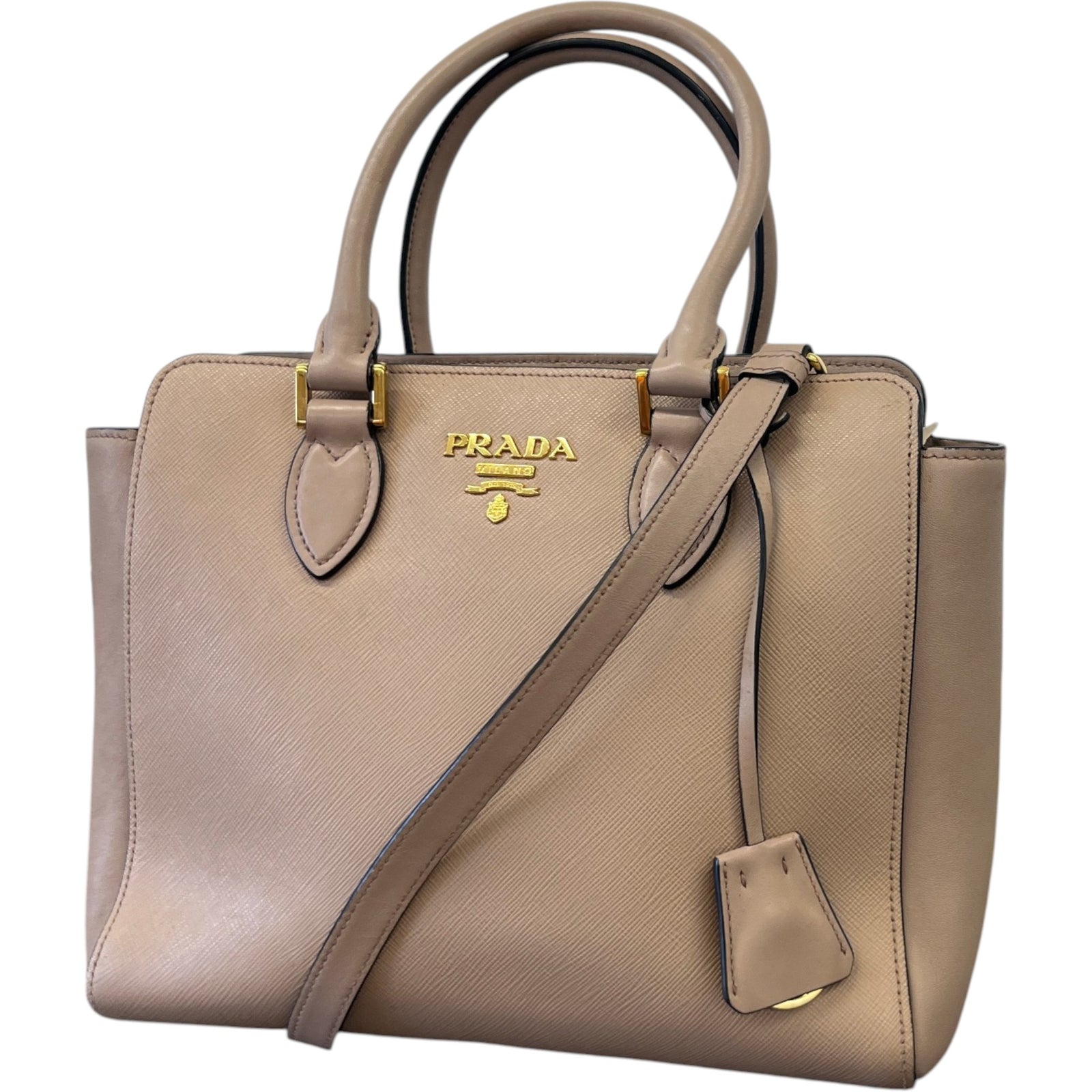 Women's Cipria Saffiano Leather Handbag Pink - Photo 5