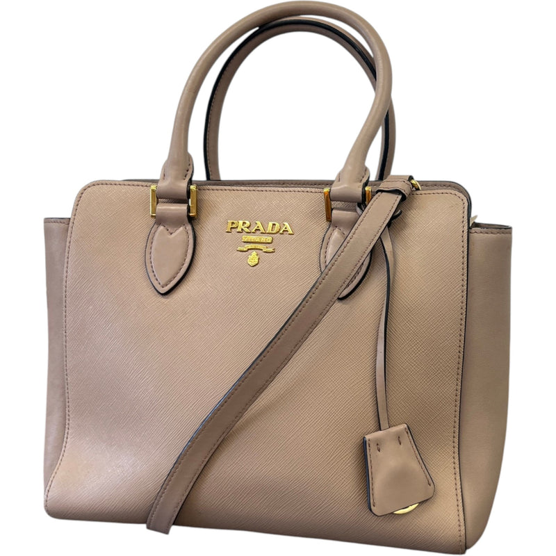 Women's Cipria Saffiano Leather Handbag Pink