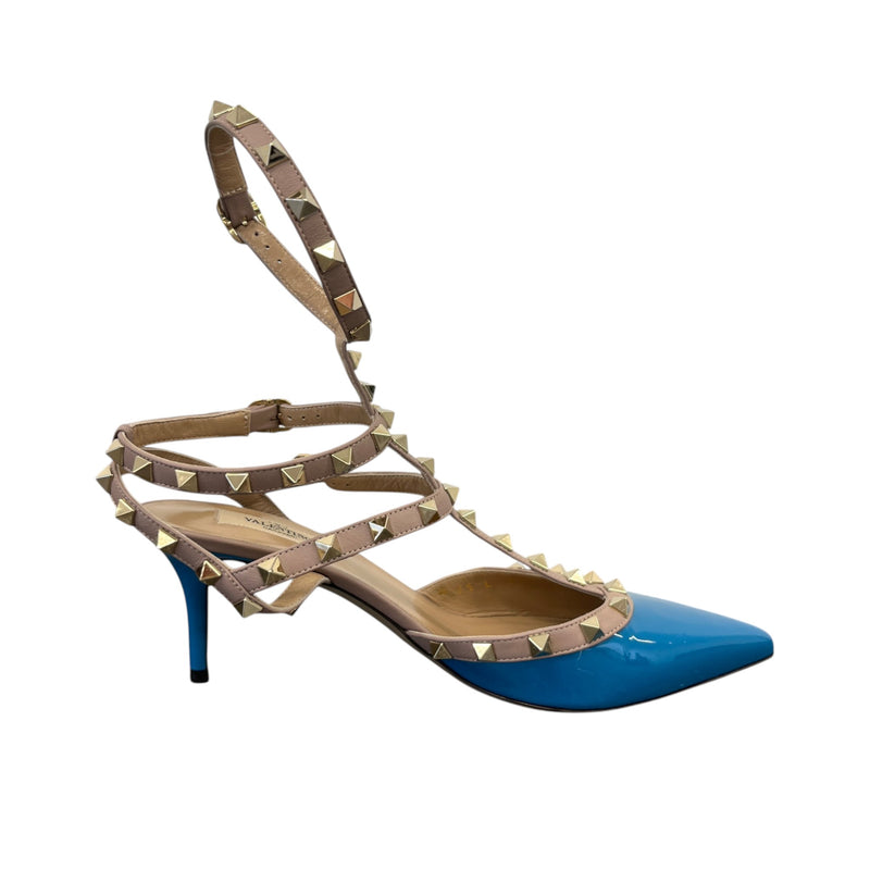 Women's Rockstud Heels Blue Size UK 6.5 / EU 39.5
