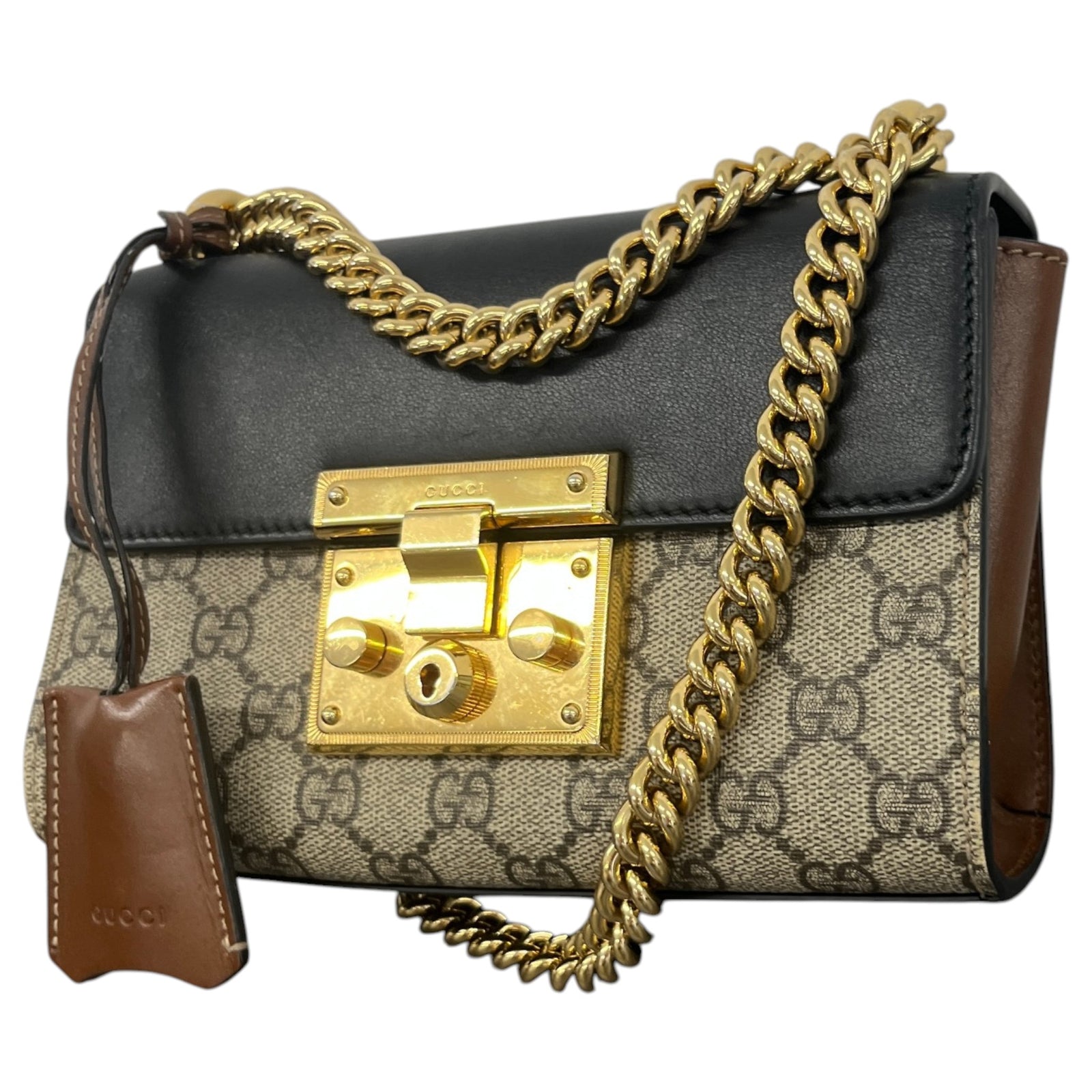 Women's Padlock GG Supreme Handbag Black - Photo 5