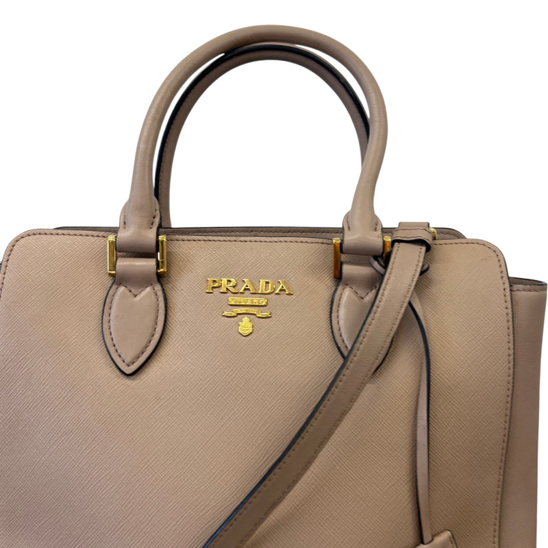 Women's Cipria Saffiano Leather Handbag Pink