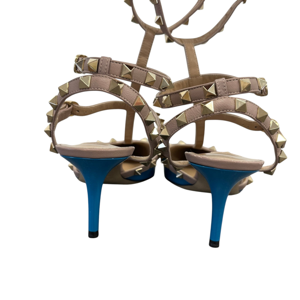 Women's Rockstud Heels Blue Size UK 6.5 / EU 39.5 - Photo 7