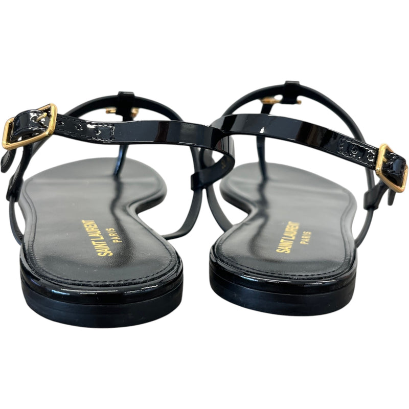 Saint Laurent Women's Cassandra Sandals Black Size 7