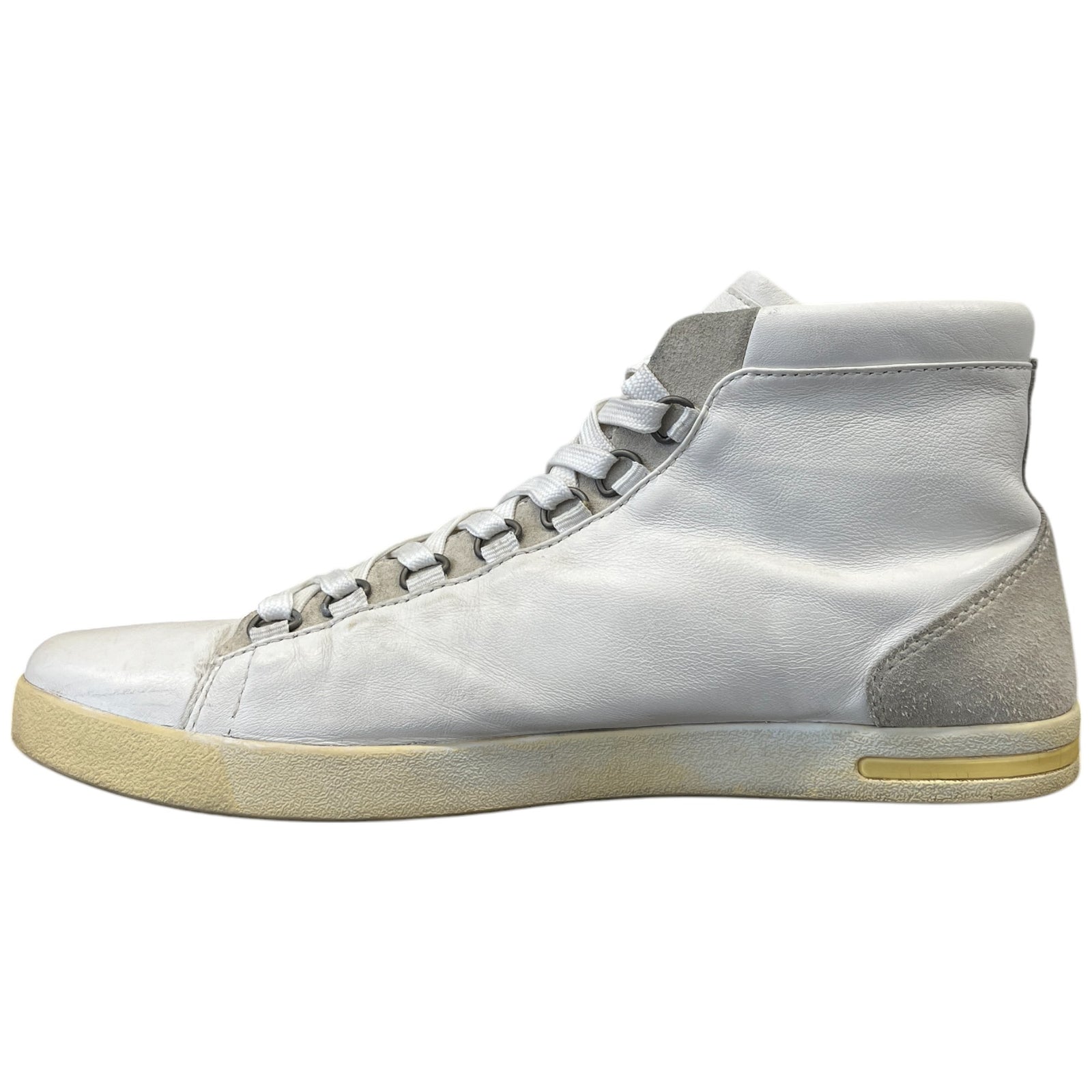 Men's Logo High Trainers White Size EU 41.5 / UK 7.5 - Photo 2