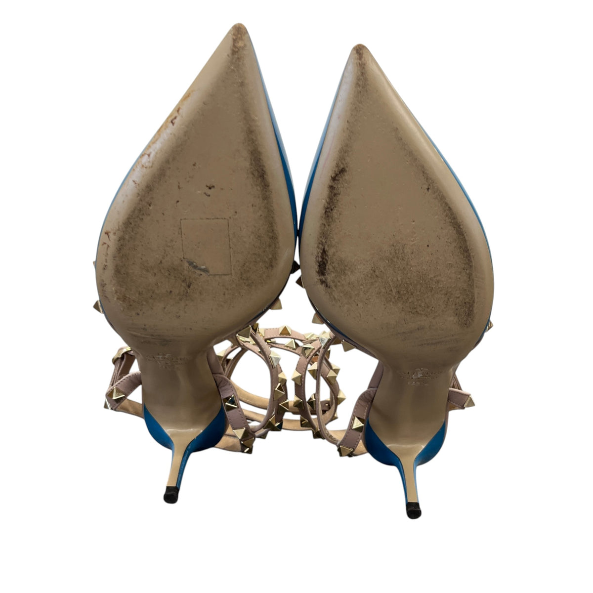 Women's Rockstud Heels Blue Size UK 6.5 / EU 39.5 - Photo 10