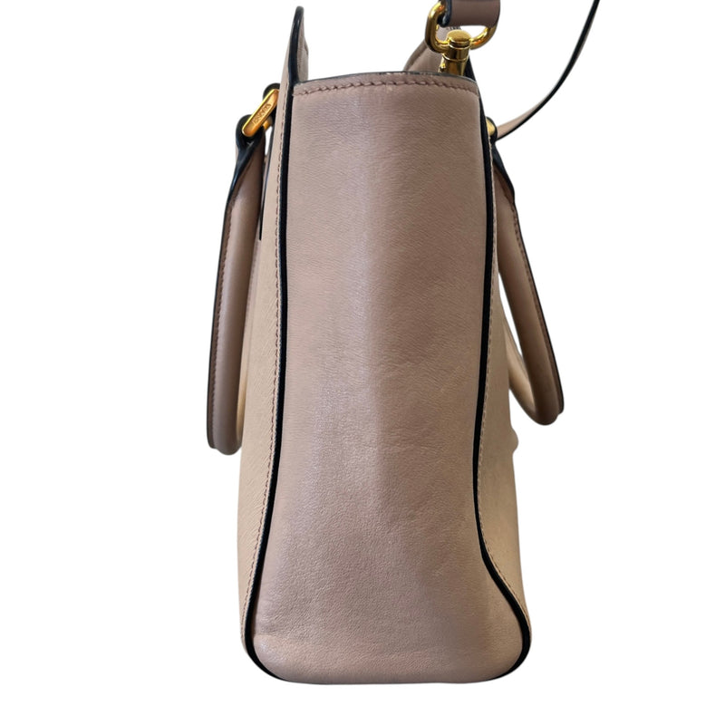 Women's Cipria Saffiano Leather Handbag Pink