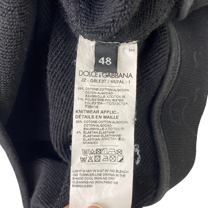 Men's Logo Print Sweatshirt Black Size M