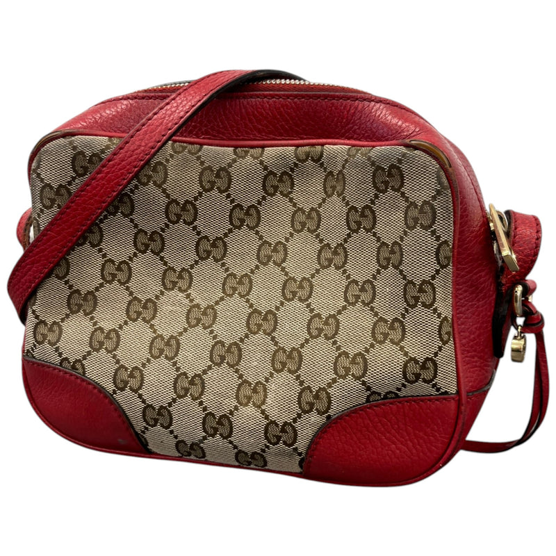 Women's GG Supreme Bree Crossbody Handbag Red