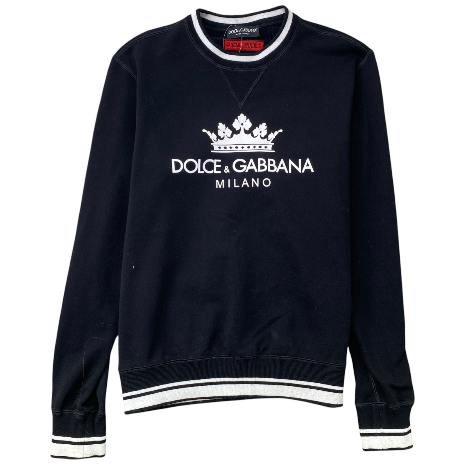 Men's Logo Print Sweatshirt Black Size M - Photo 1
