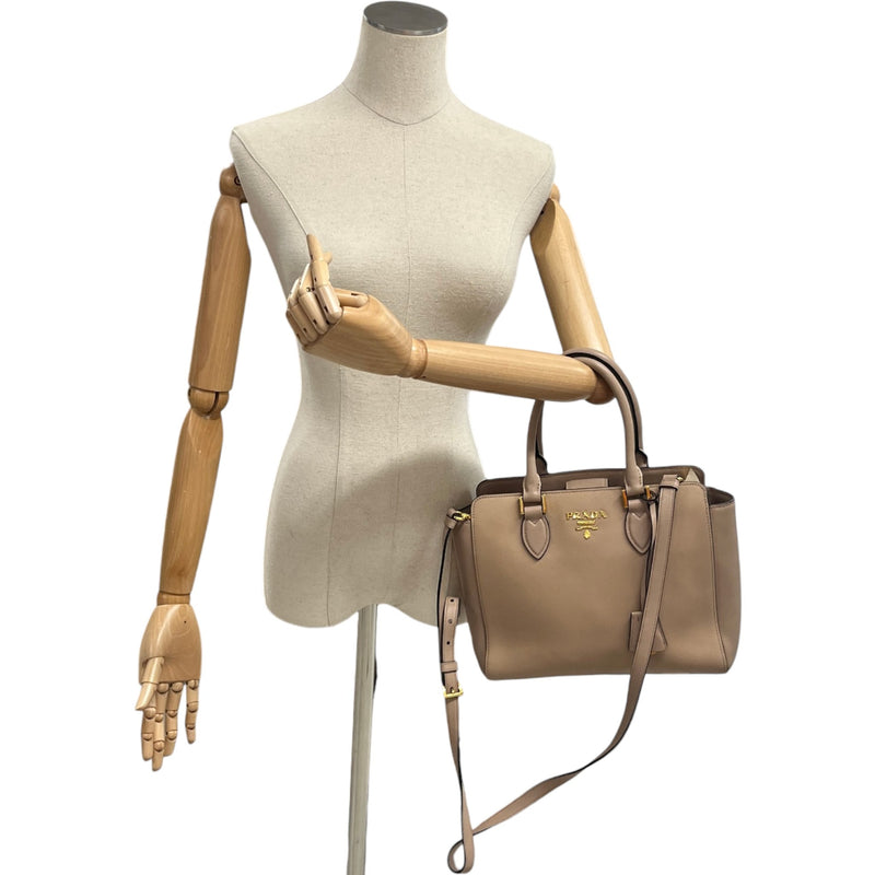 Women's Cipria Saffiano Leather Handbag Pink