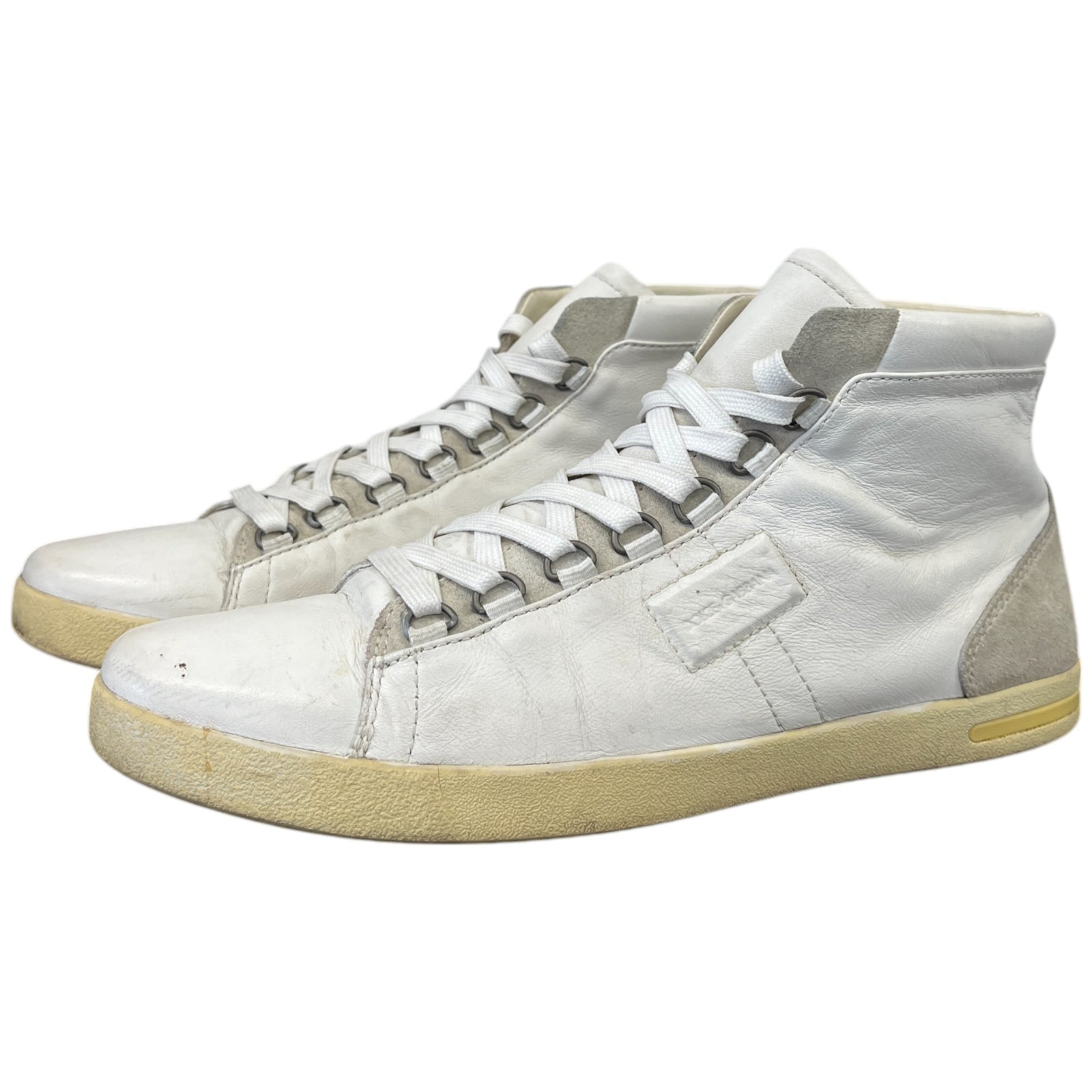 Men's Logo High Trainers White Size EU 41.5 / UK 7.5 - Photo 8