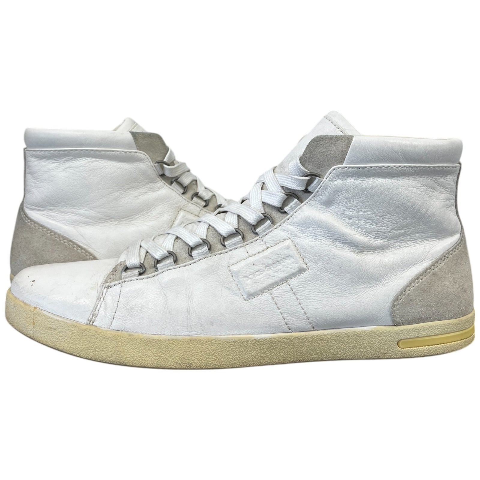 Men's Logo High Trainers White Size EU 41.5 / UK 7.5 - Photo 3