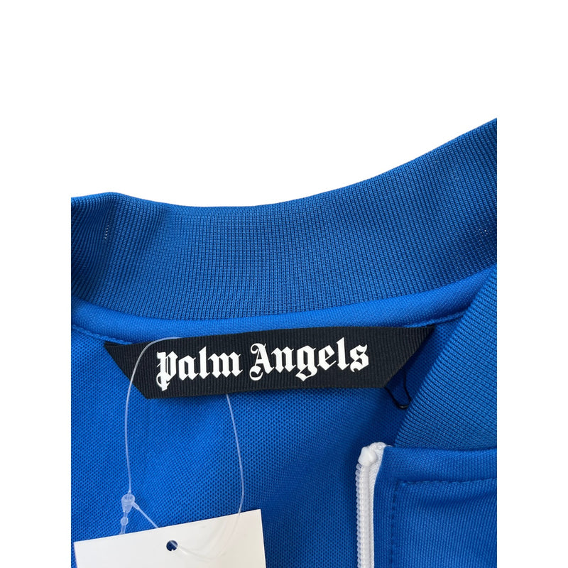 Men's Logo Print Track Jacket Blue Size S