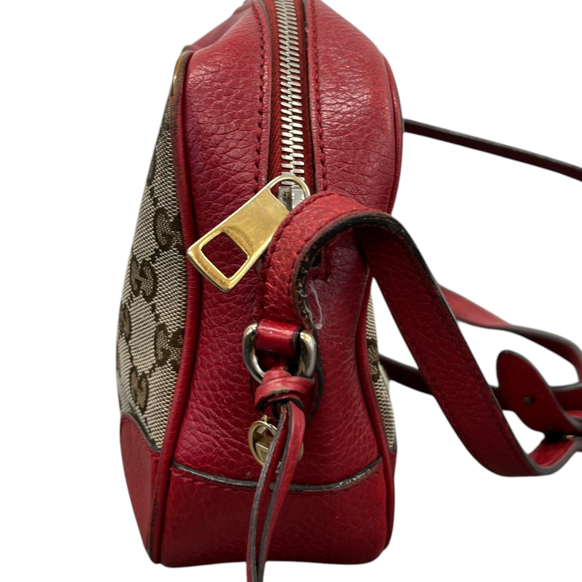 Women's GG Supreme Bree Crossbody Handbag Red - Photo 8