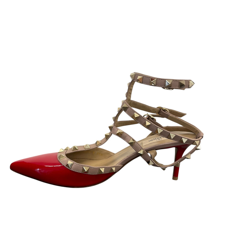 Women's Rockstud Heels Red Size UK 6.5 / EU 39.5
