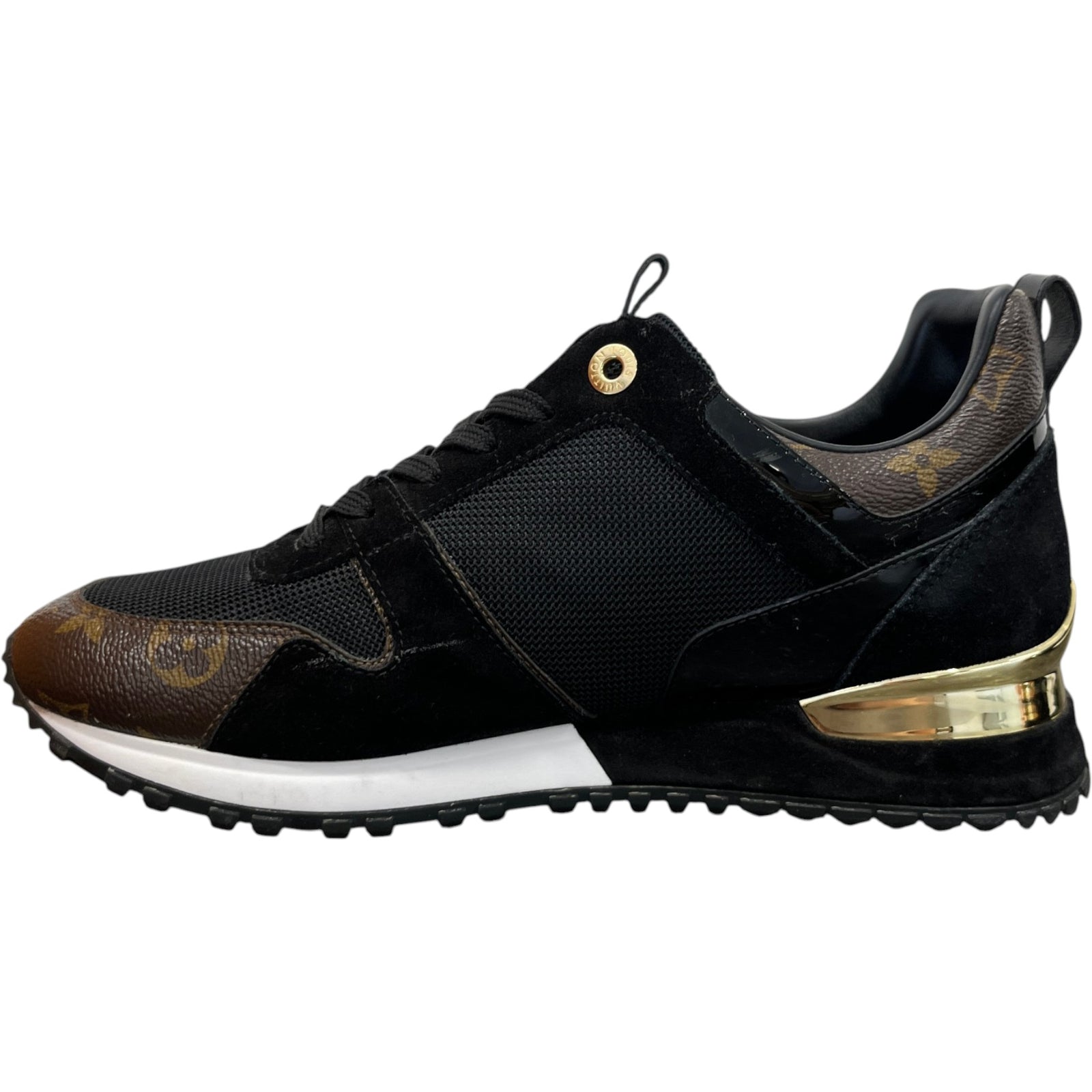 Louis Vuitton Women's Monogram Run Away Low Trainers Black Size 7 - Photo 2
