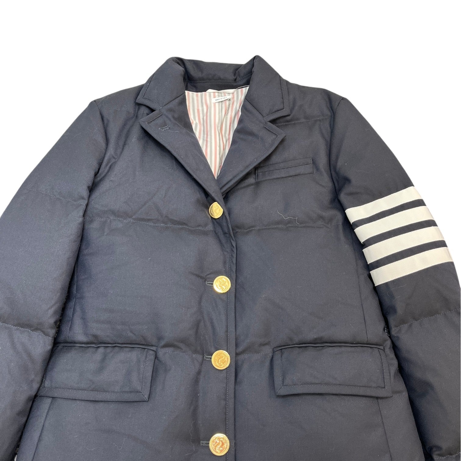 Women's Four Bar Down Jacket Navy Size IT 42 / UK 10 - Photo 5