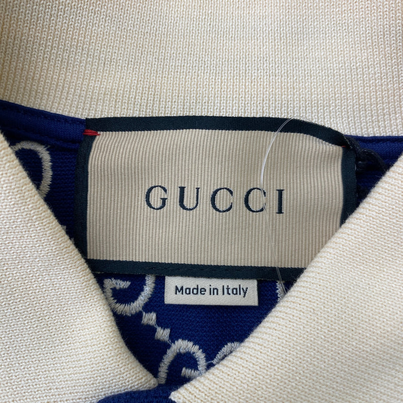 Men's GG Supreme Polo Shirt Navy Size S