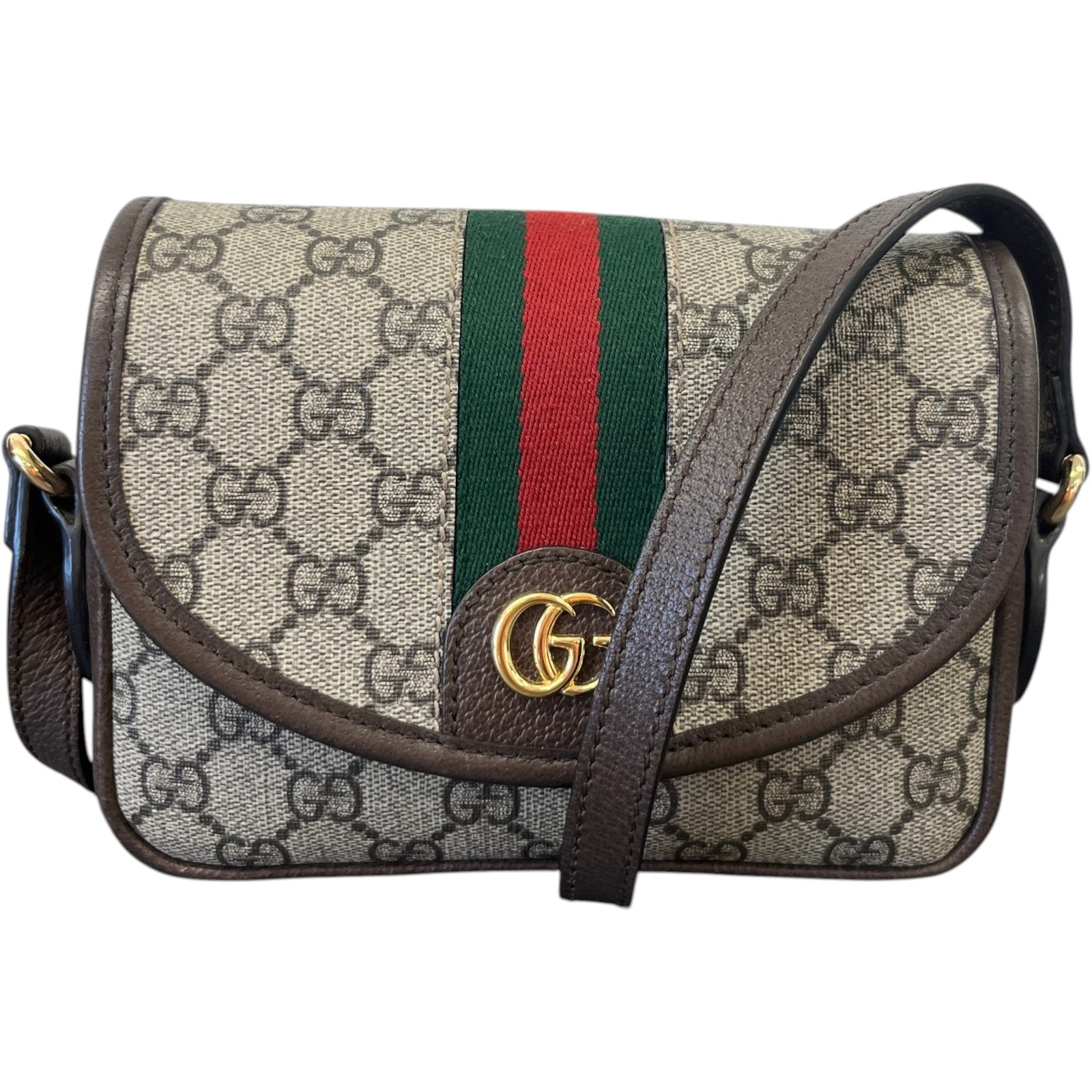 Women's Ophidia Small Shoulder Bag Beige - Photo 1