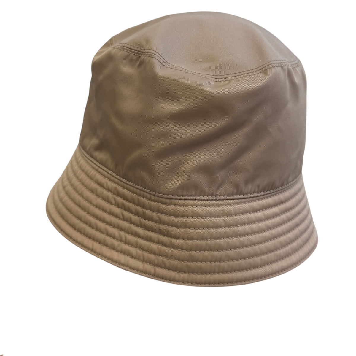 Women's Re-Nylon Plaque Logo Bucket Hat Nude Size S - Photo 8