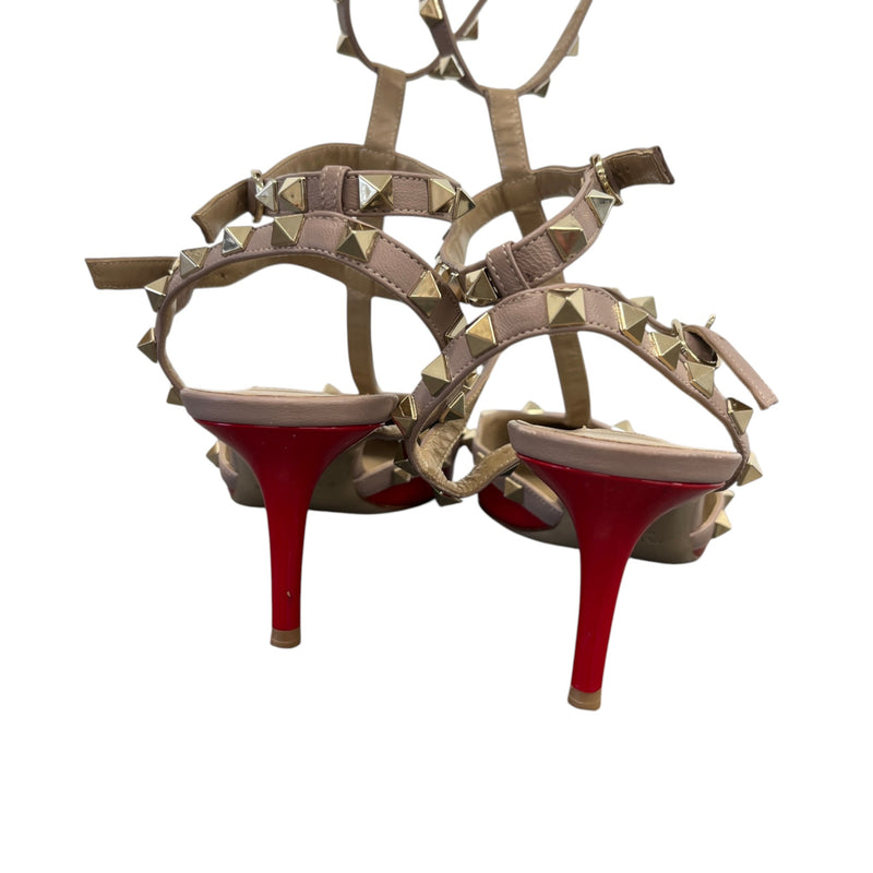Women's Rockstud Heels Red Size UK 6.5 / EU 39.5