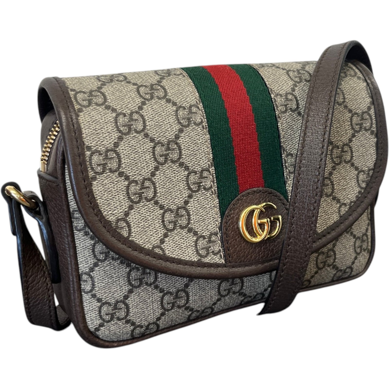 Women's Ophidia Small Shoulder Bag Beige - Photo 4