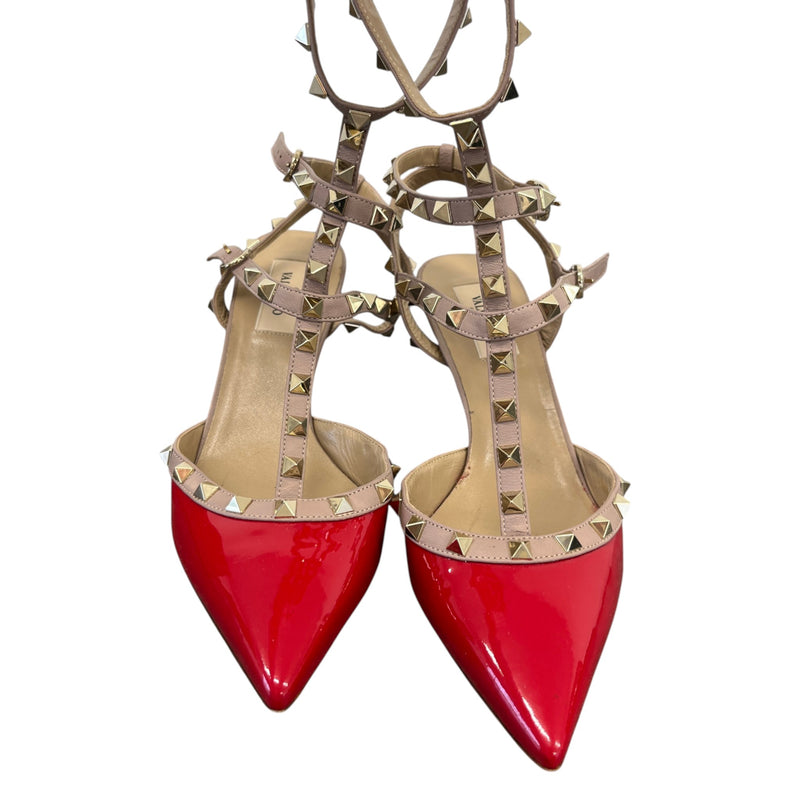 Women's Rockstud Heels Red Size UK 6.5 / EU 39.5