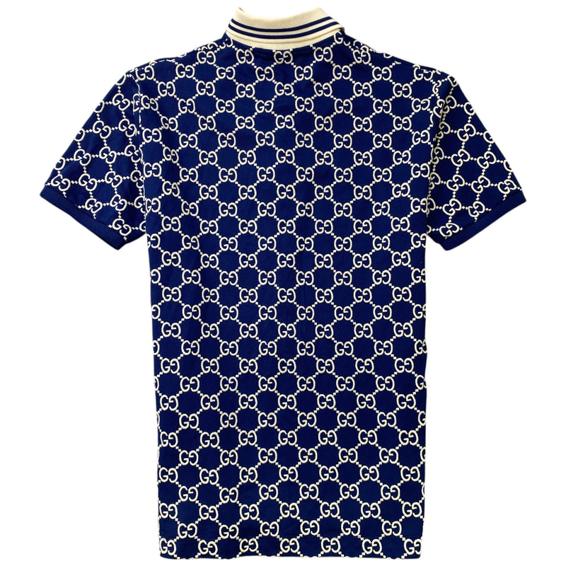 Men's GG Supreme Polo Shirt Navy Size S