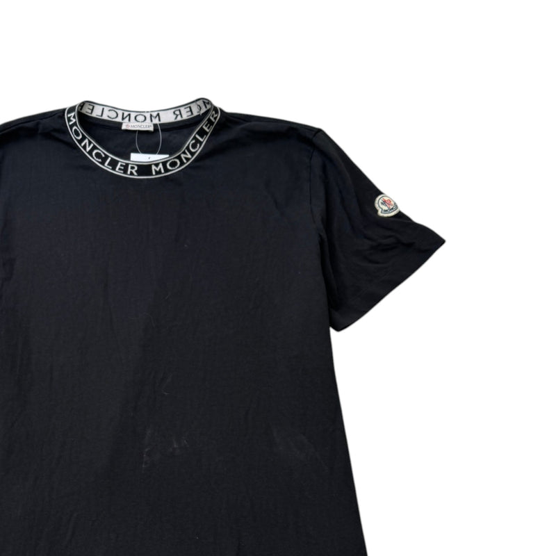 Men's Logo Collar T-Shirt Black Size XXL