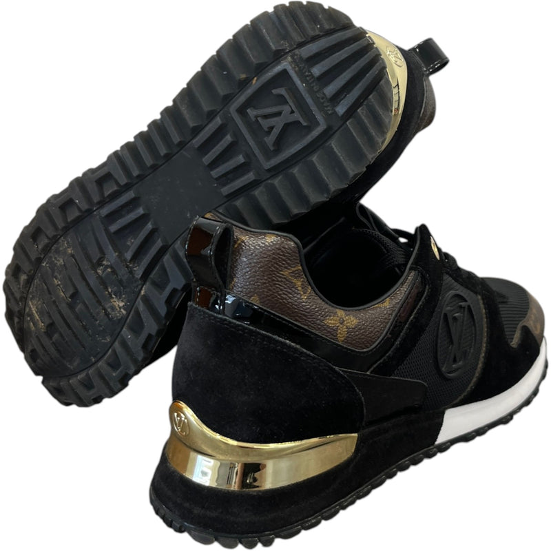 Louis Vuitton Women's Monogram Run Away Low Trainers Black Size 7