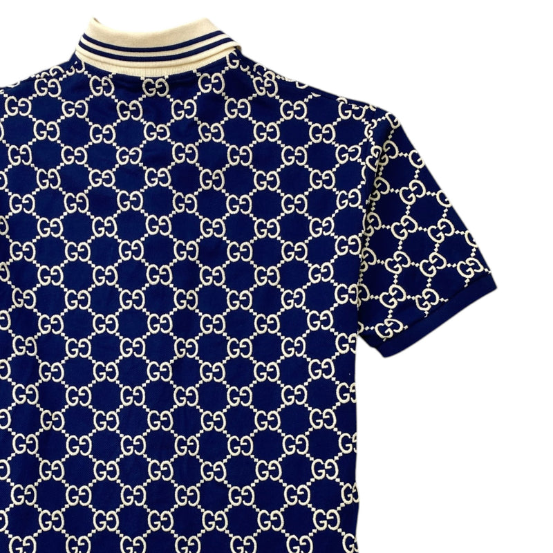 Men's GG Supreme Polo Shirt Navy Size S