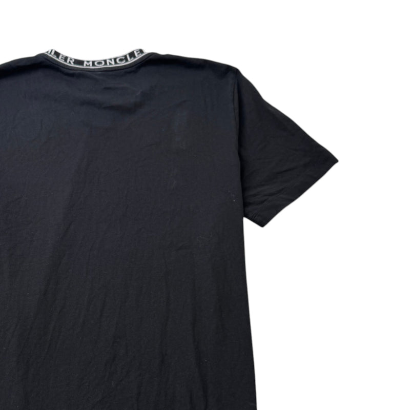 Men's Logo Collar T-Shirt Black Size XXL