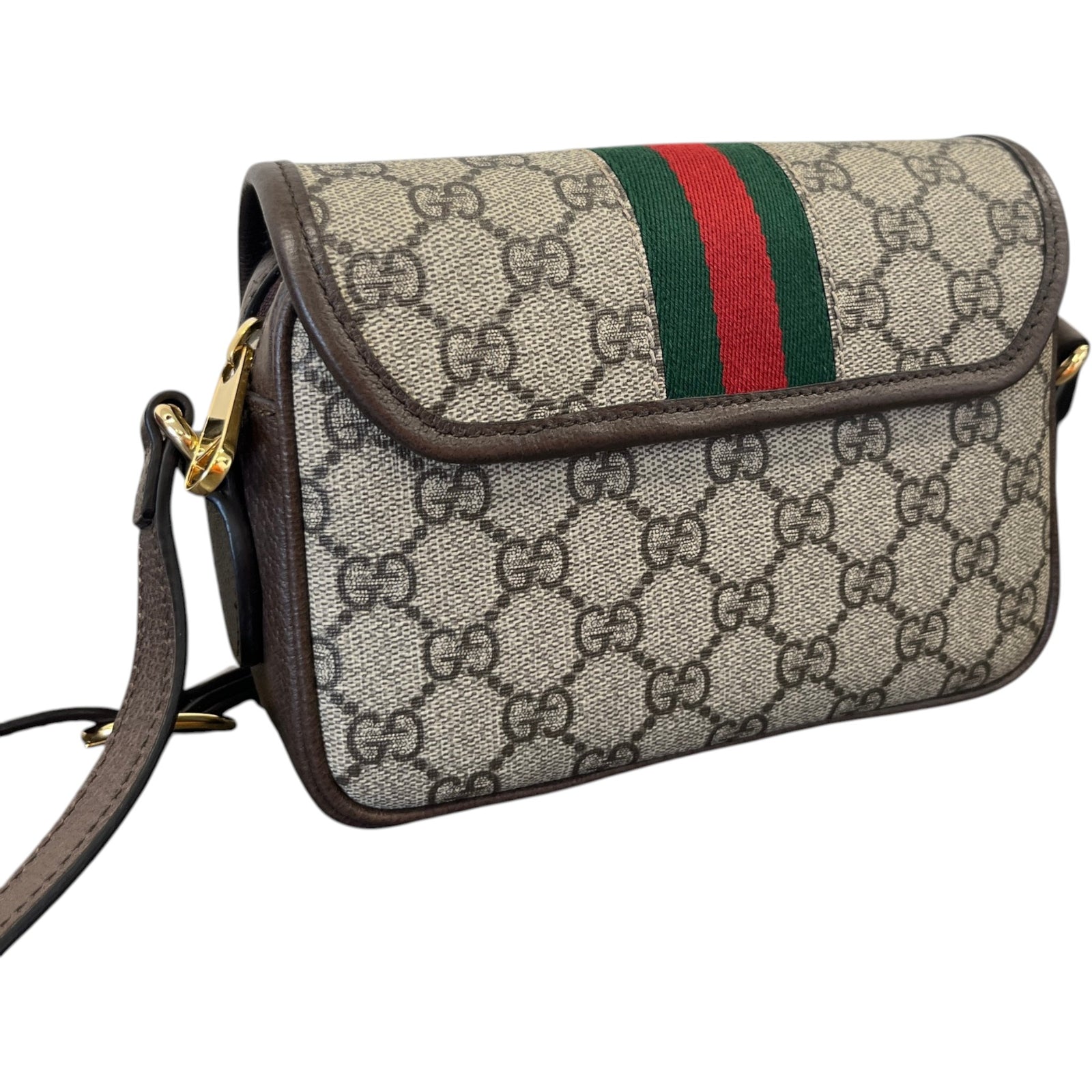 Women's Ophidia Small Shoulder Bag Beige - Photo 8