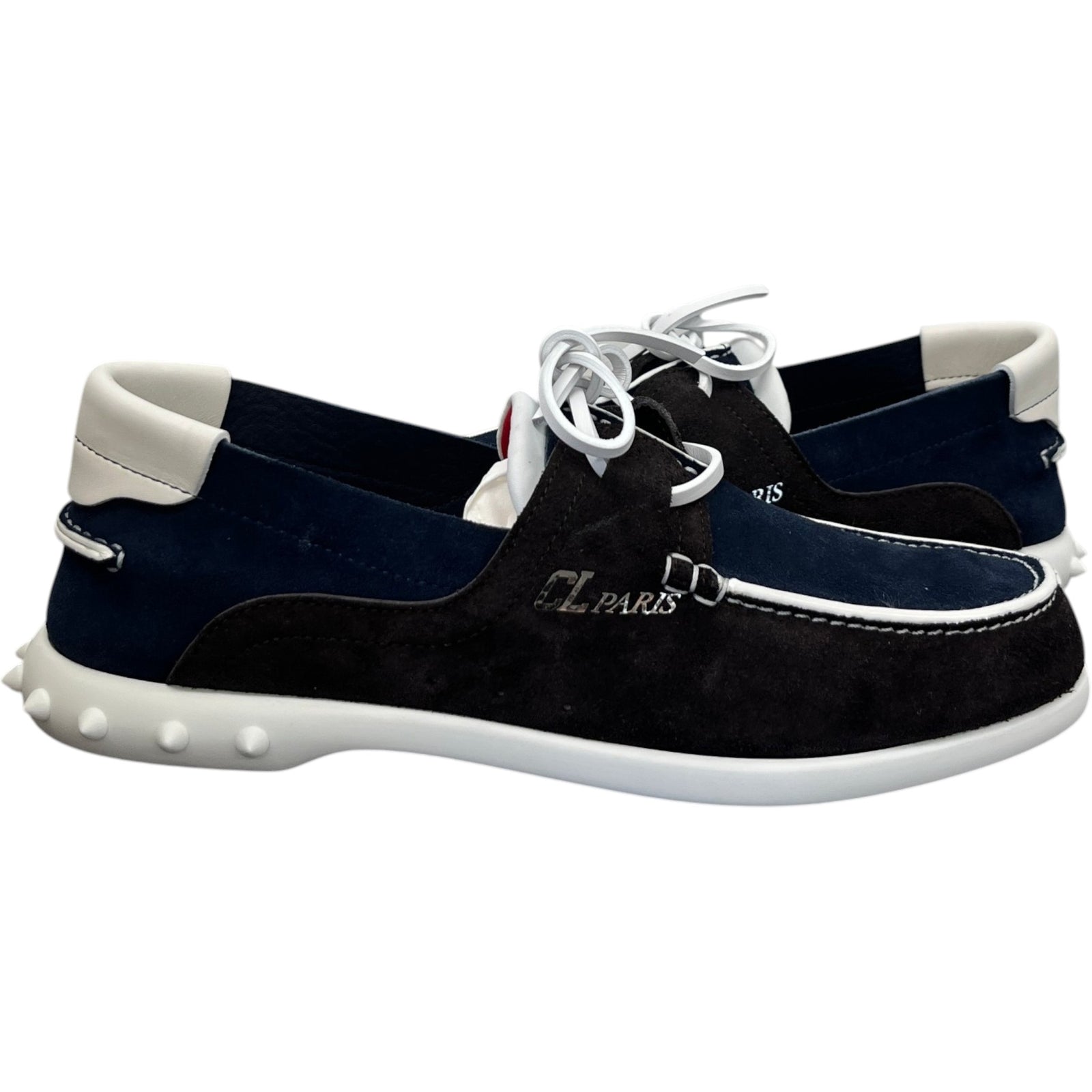 Christian Louboutin Men's Geromoc Flat Loafers Navy Size 6.5 - Photo 3