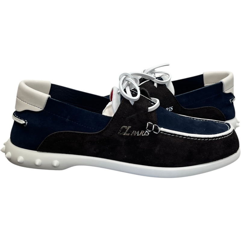 Christian Louboutin Men's Geromoc Flat Loafers Navy Size 6.5