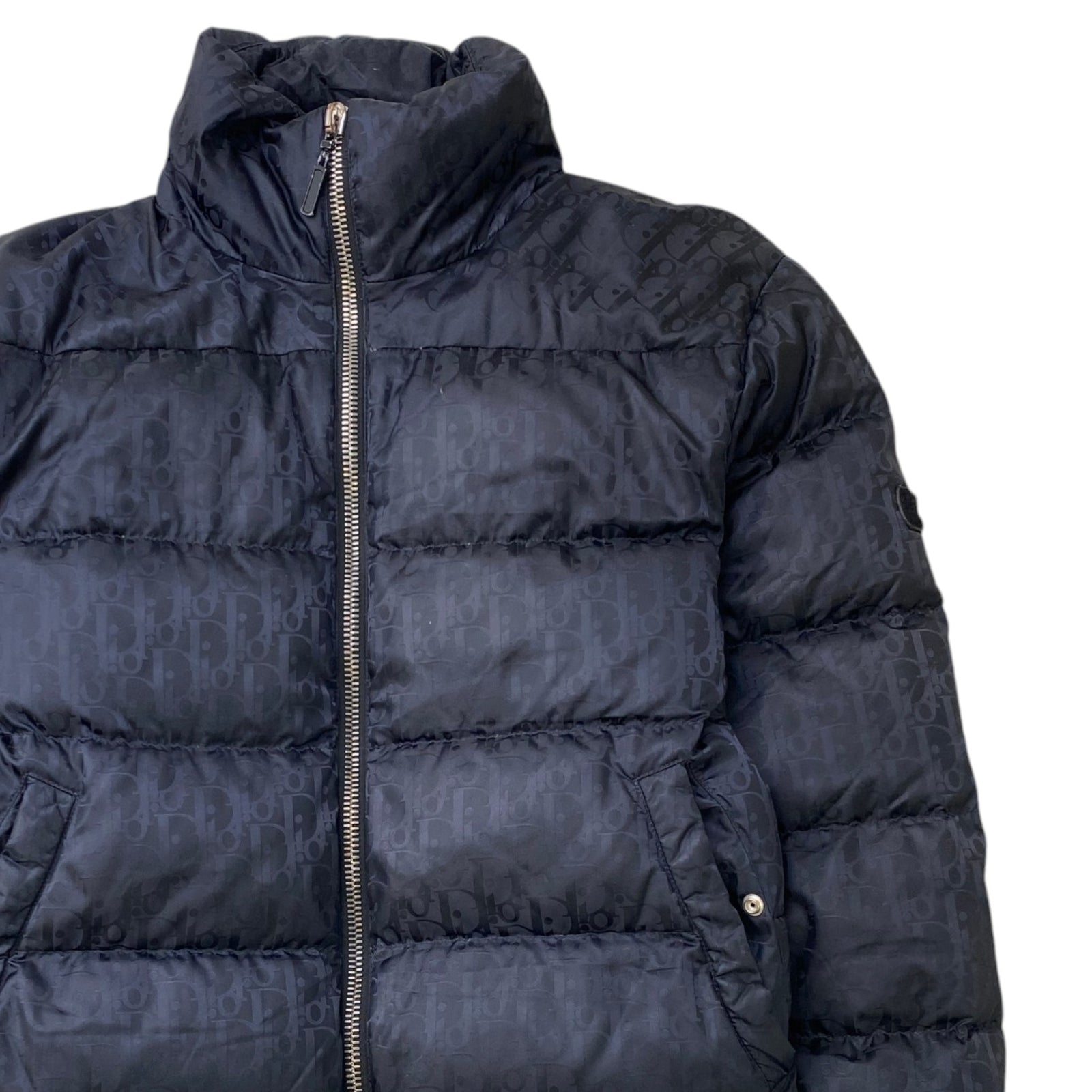 Men's Oblique Down Jacket Black Size XS - Photo 3