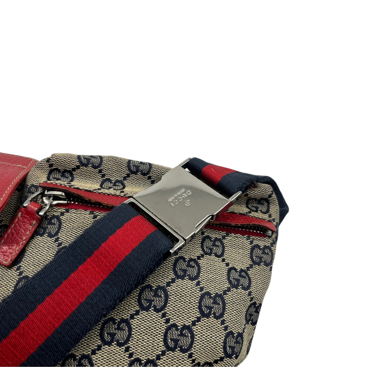 Women's GG Supreme Double Pocket Belt Bag Beige - Photo 9