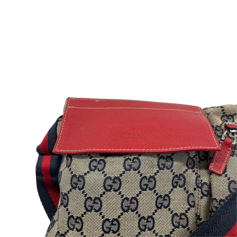Women's GG Supreme Double Pocket Belt Bag Beige