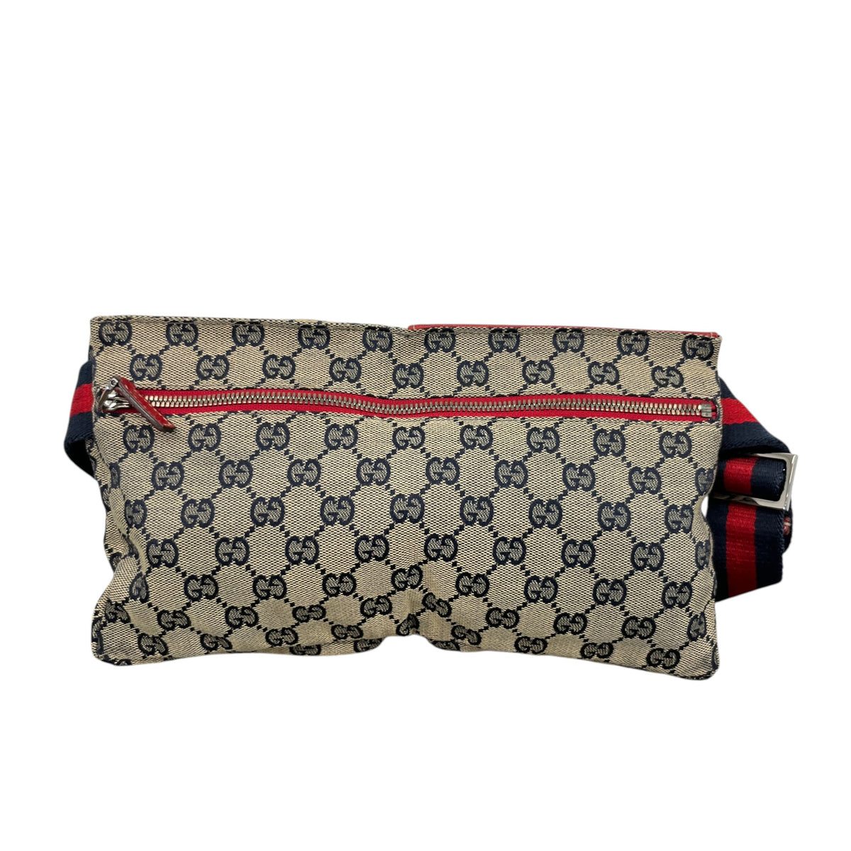 Women's GG Supreme Double Pocket Belt Bag Beige - Photo 2