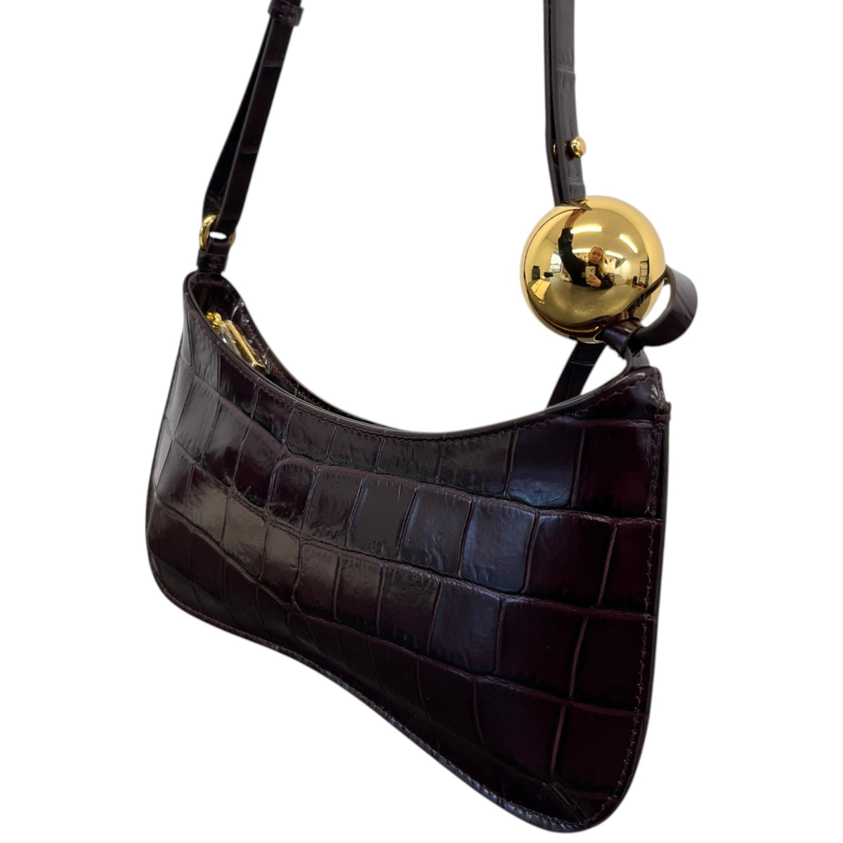 Women's Le Bisou Perle Small Handbag Burgundy - Photo 9